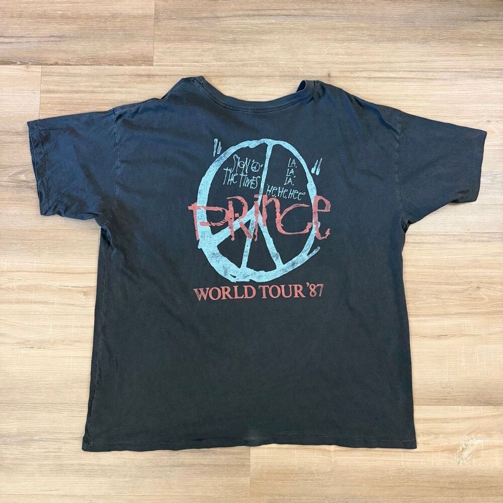 Daydreamer Prince 1987 World Tour Single Stitch Faded Black Shirt Sz XL Rock Pop - Picture 7 of 7